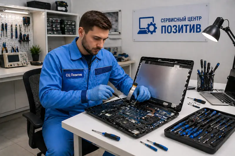 Замена шлейфа матрицы ноутбука в Пушкино