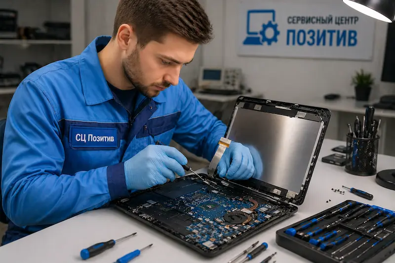 Ремонт шлейфа матрицы ноутбука в Пушкино