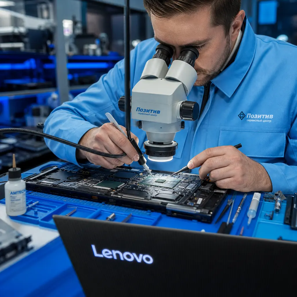 Замена видеокарты ноутбука Lenovo в Пушкино