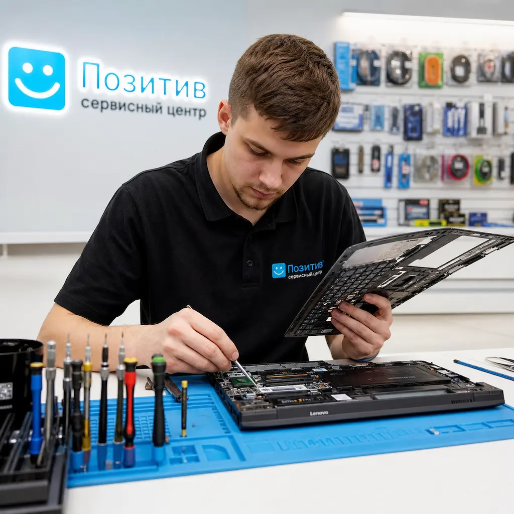 заменить клавиатуру на ноутбуке Lenovo в Пушкино