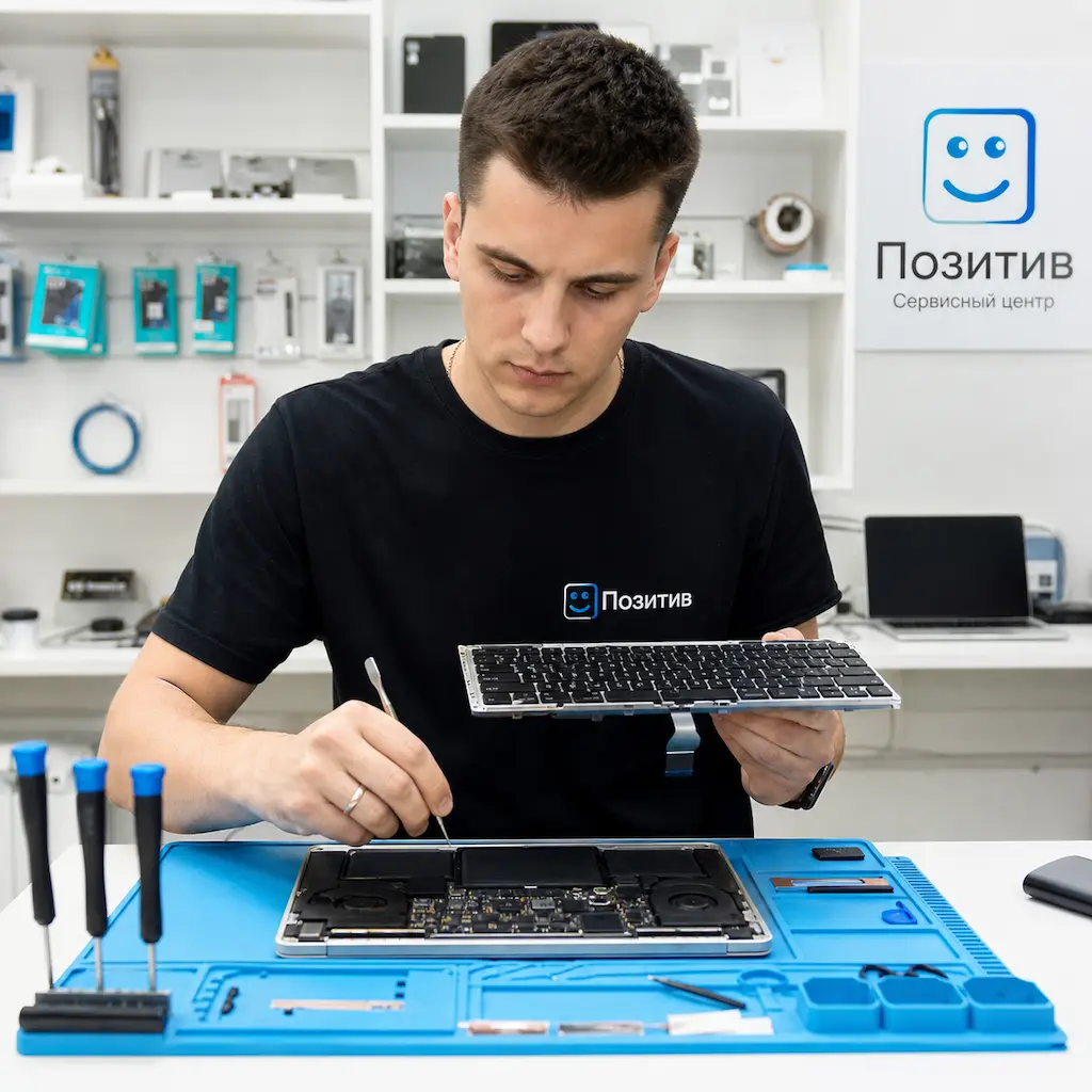 заменить клавиатуру на Apple Macbook в Пушкино