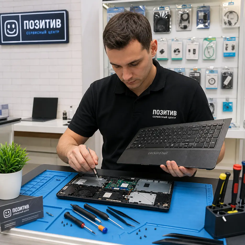 заменить клавиатуру на ноутбуке Packard Bell в Пушкино