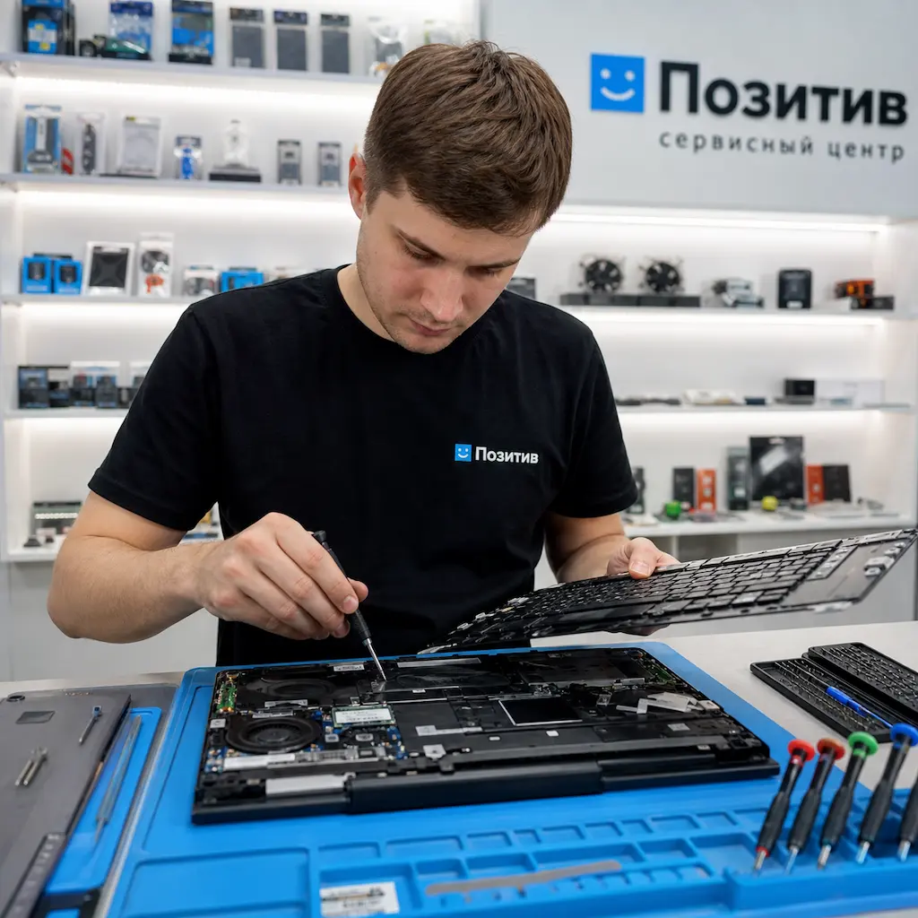 заменить клавиатуру на ноутбуке Samsung в Пушкино
