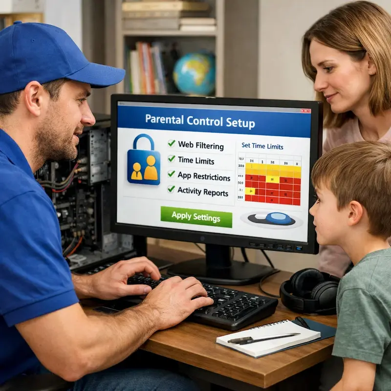 установка родительского контроля в Пушкино