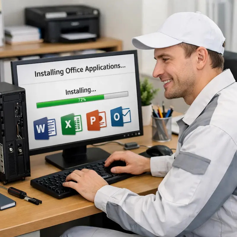 Установка и настройка программ на компьютере в Пушкино