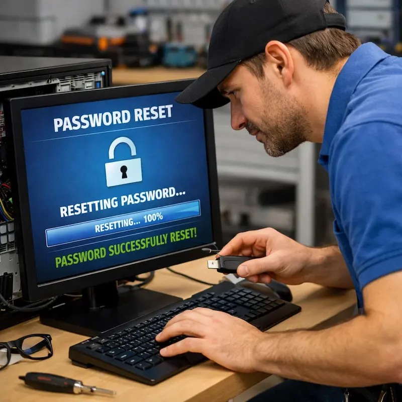 Сброс пароля от компьютера в Пушкино