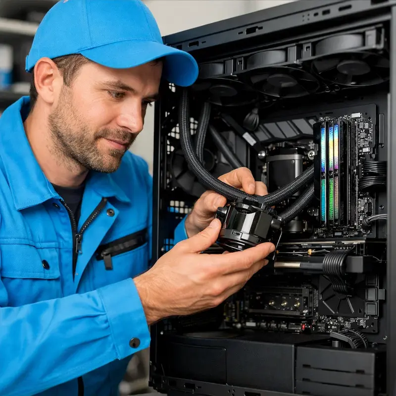 Установка СЖО на ПК в Пушкино