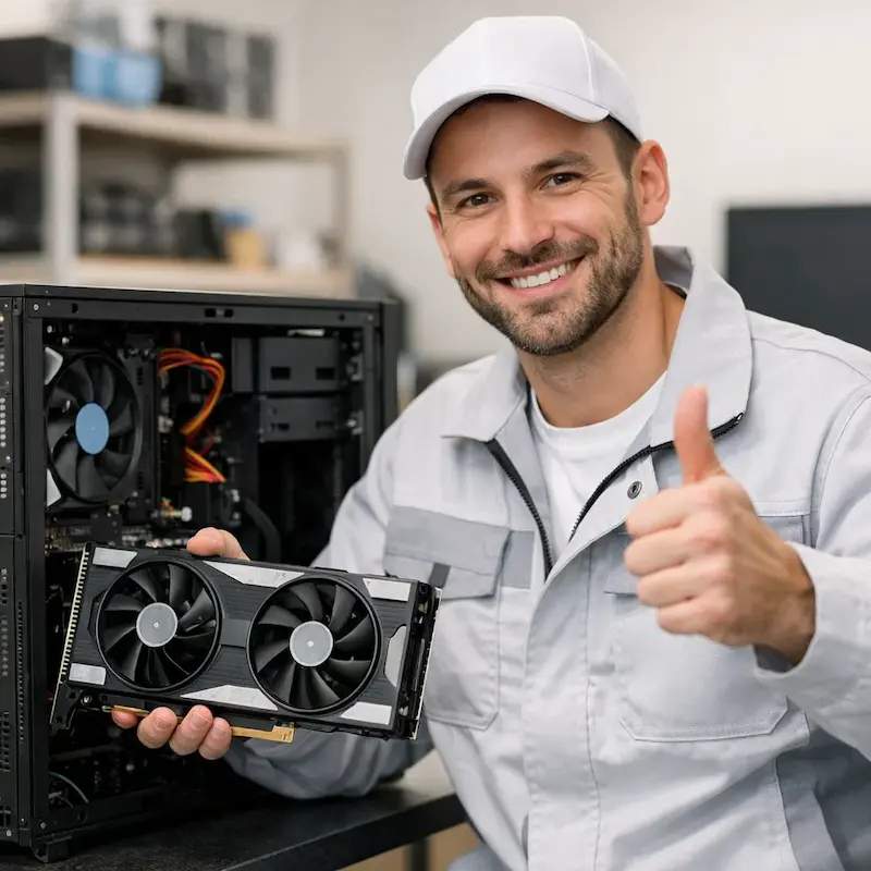 установка видеокарты на ПК в Пушкино