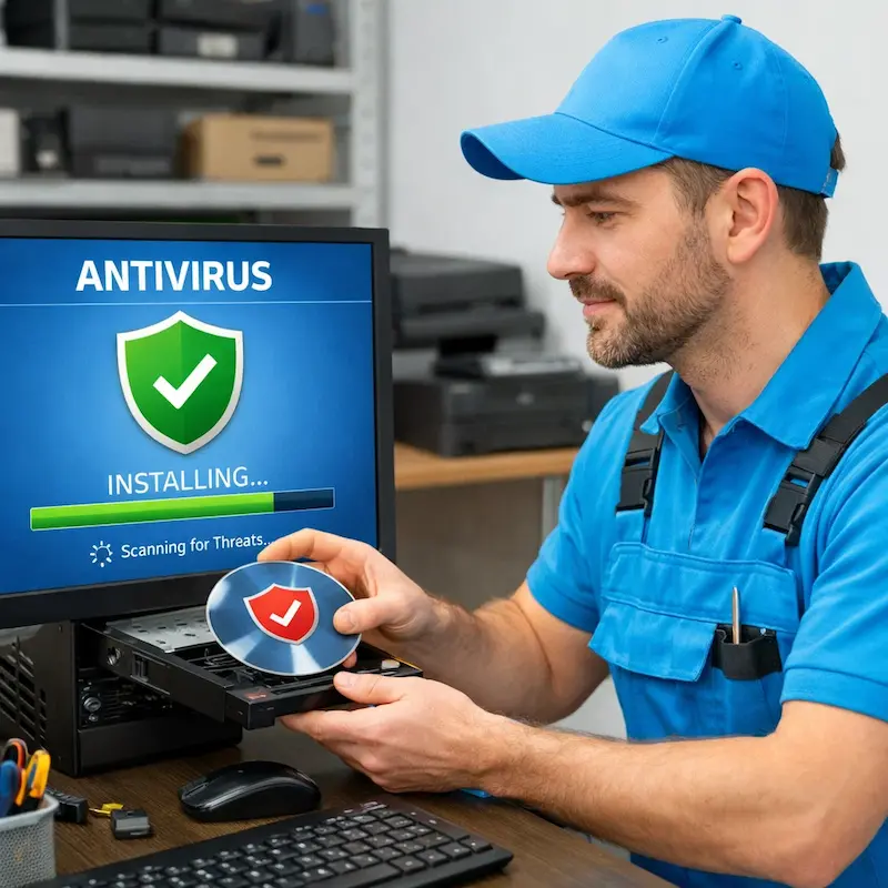 Установка антивируса в Пушкино на дому