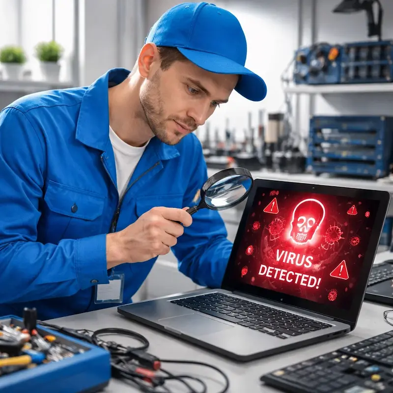 Поиск компьютерных вирусов в Пушкино