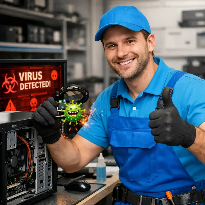 Удаление вирусов с компьютера в Пушкино