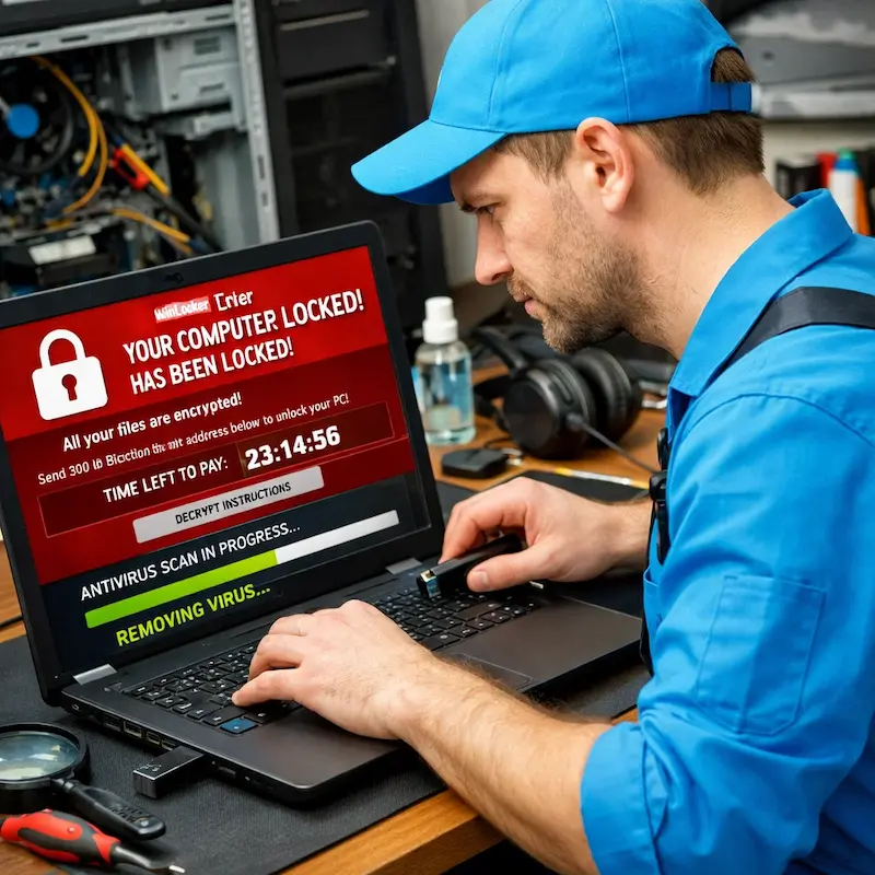 Удалить винлокер в Пушкино